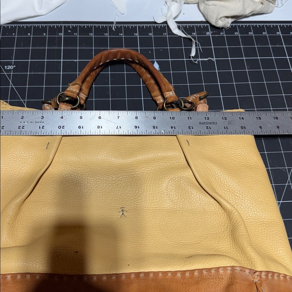 Chic Tan and Brown Leather Tote - Picture 15 of 16